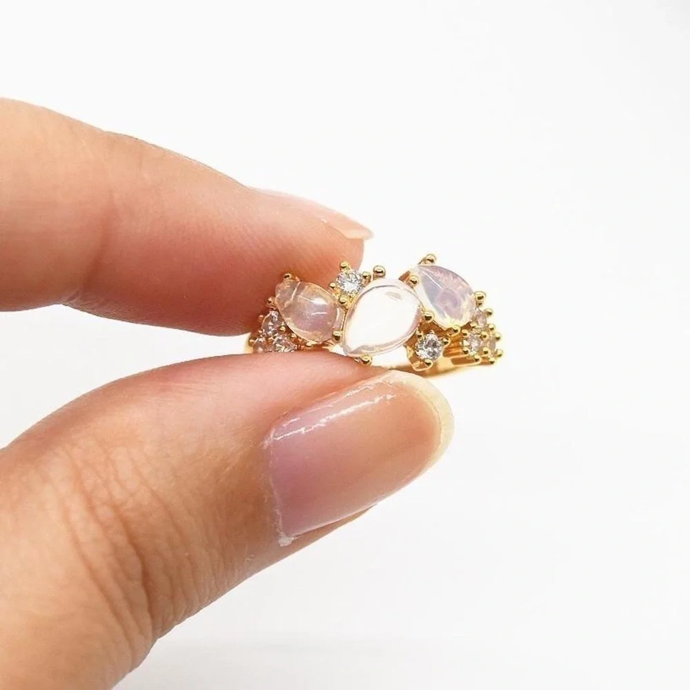 Cluster Gemstone Ring